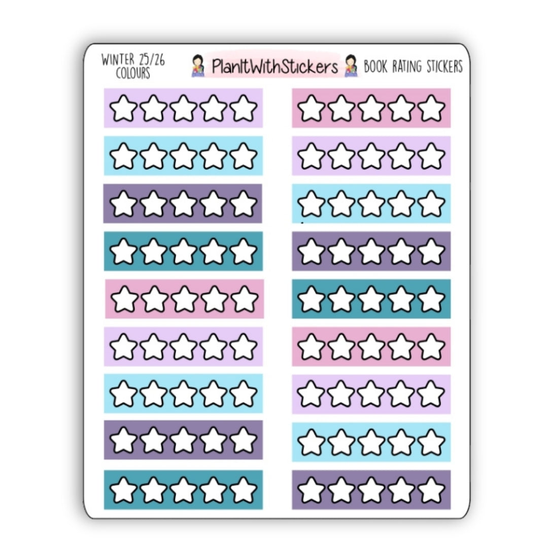 Book Star Rating Stickers - Winter 2025 Bookish Collection