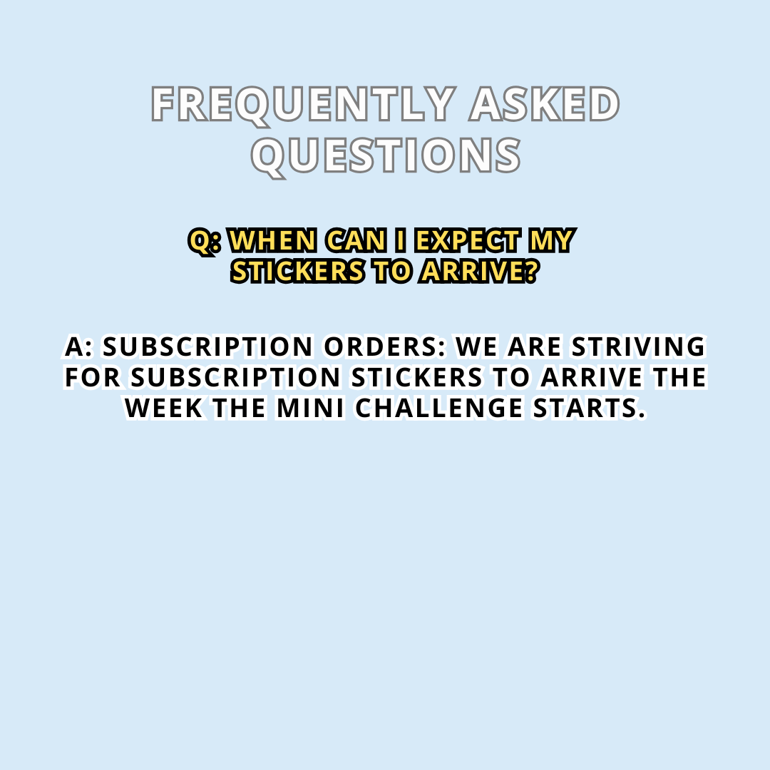 The 52 Book Club Mini Challenge Sticker Subscription - November