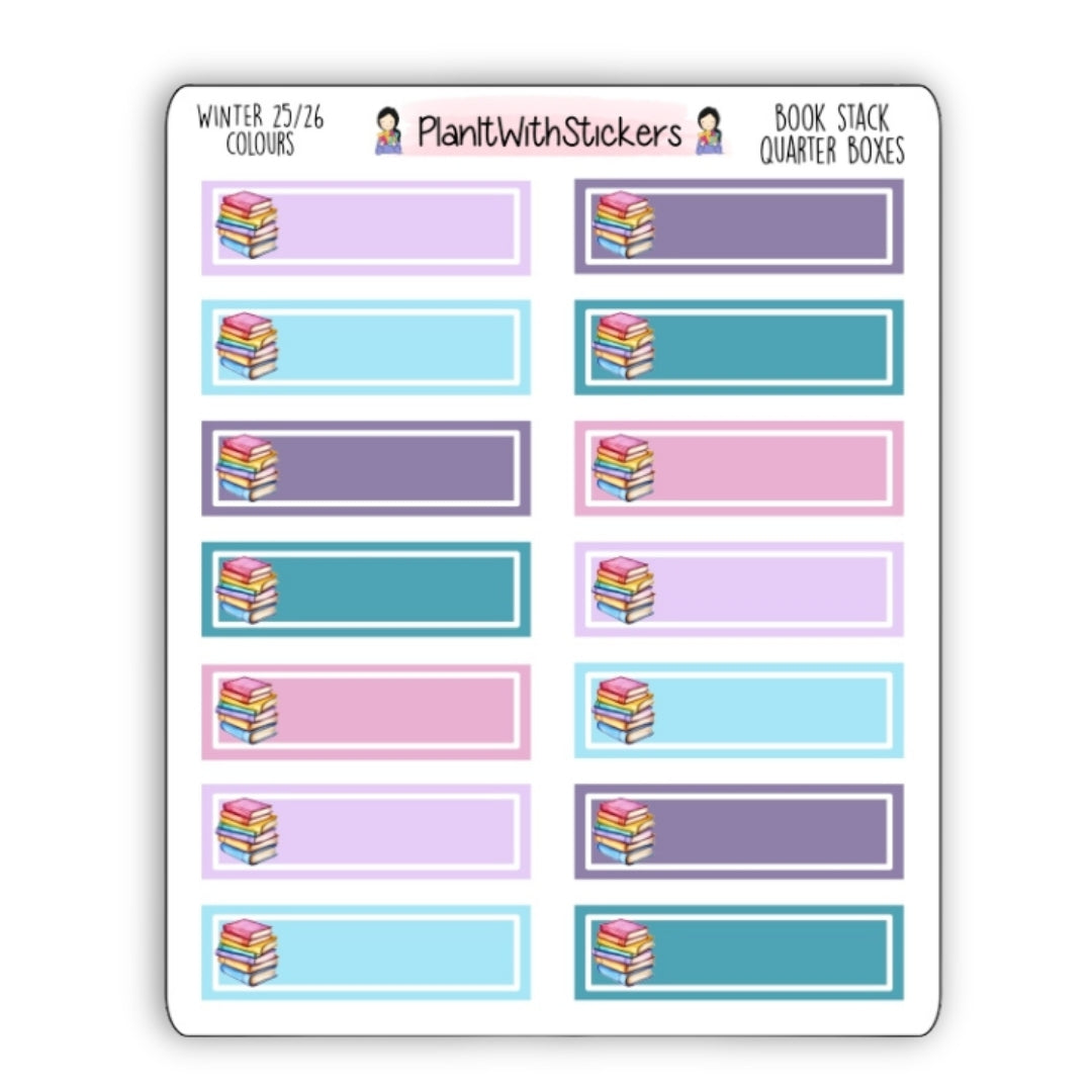 Stacked Book Quarter Boxes - Winter 2025 Bookish Collection