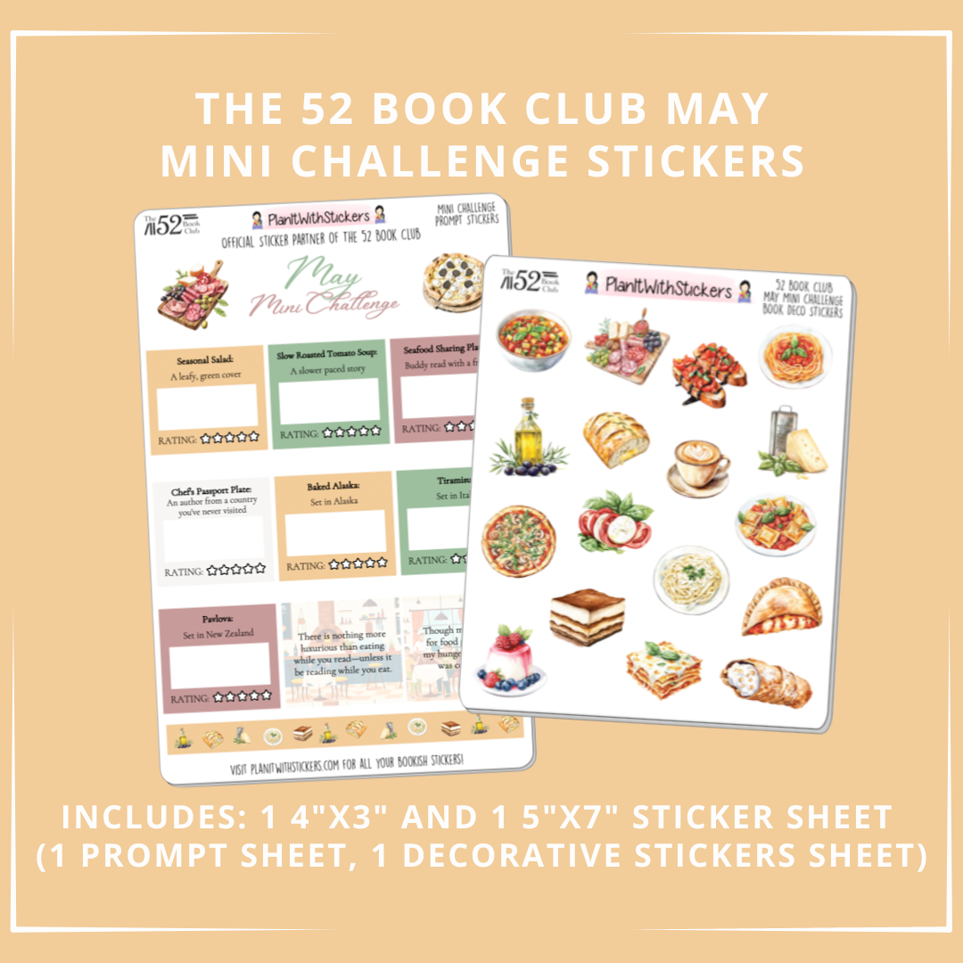 The 52 Book Club Mini Challenge Sticker Set - May 2025