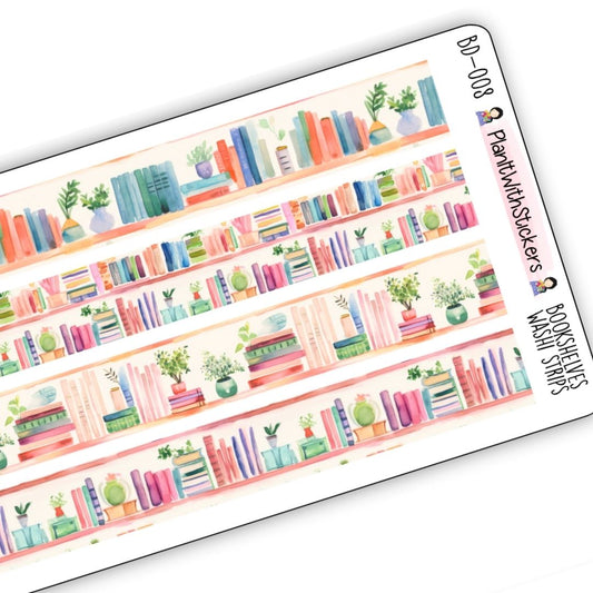 Book Washi Strips - Long Strips