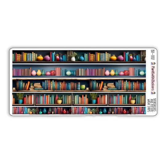 Bookshelves and Pottery Washi Strips - Long Strips