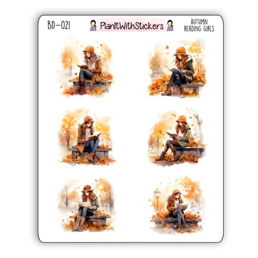 Fall Reading Girl Outdoor