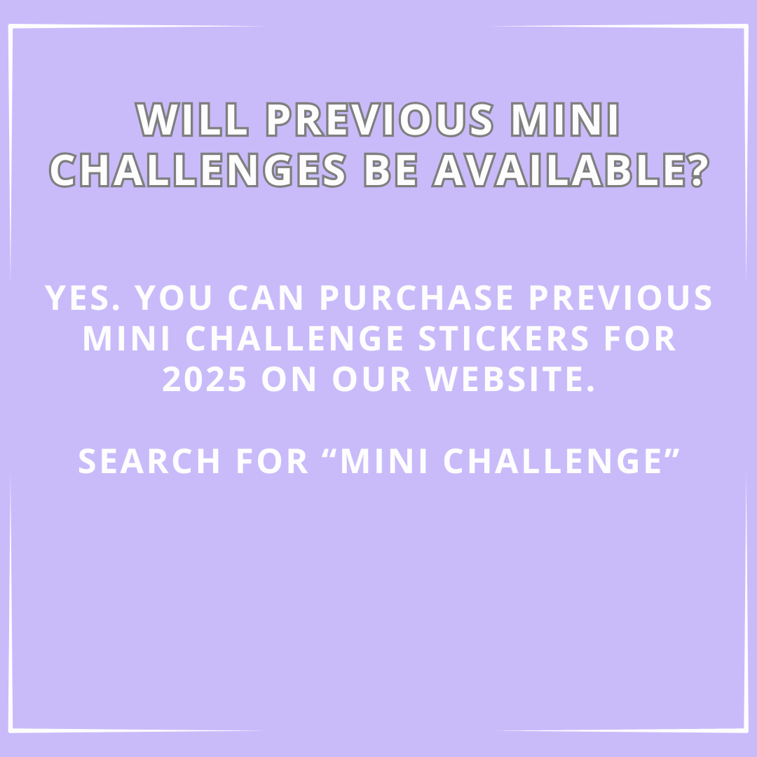 The 52 Book Club Mini Challenge Sticker Set - April 2025