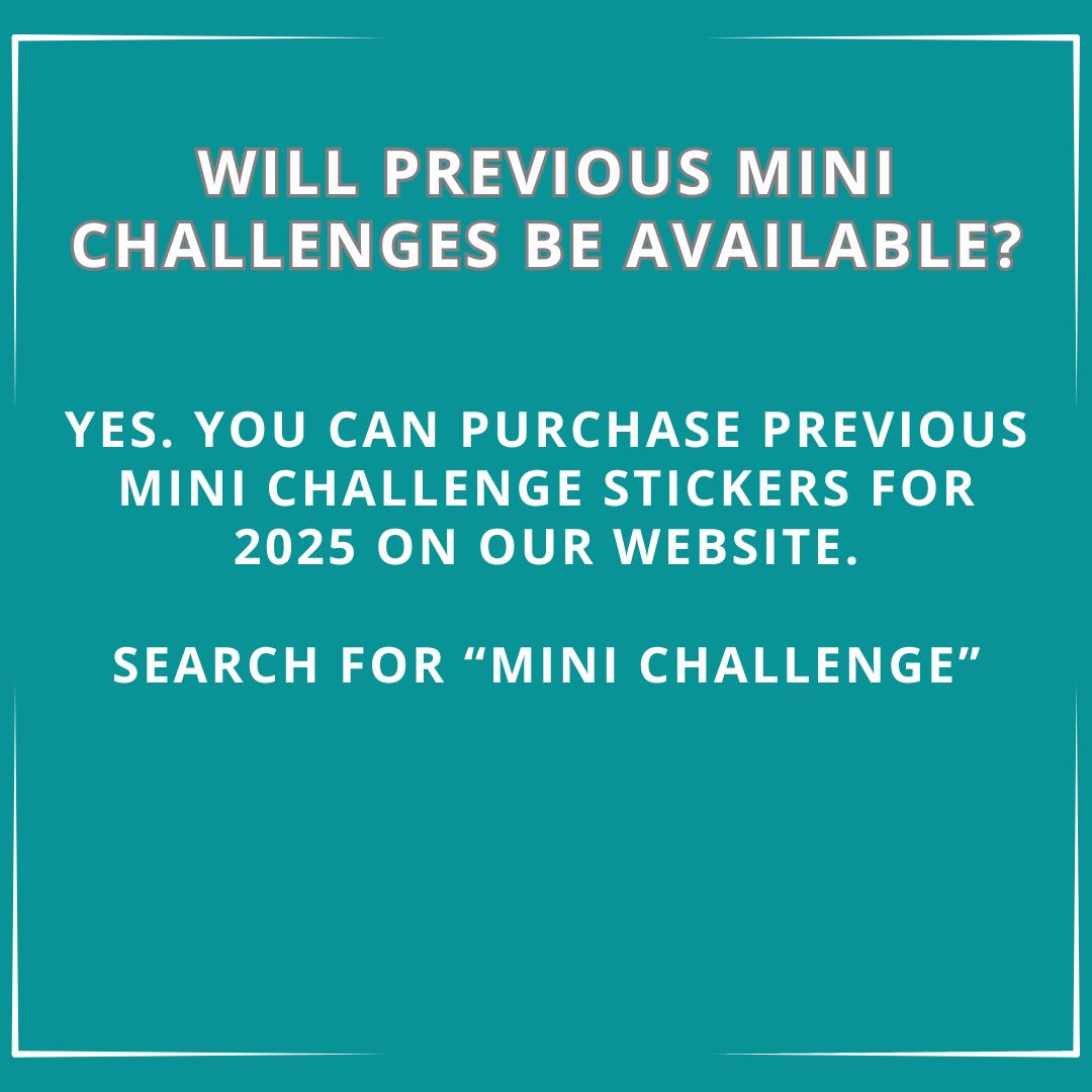 The 52 Book Club Mini Challenge Sticker Set - September 2025