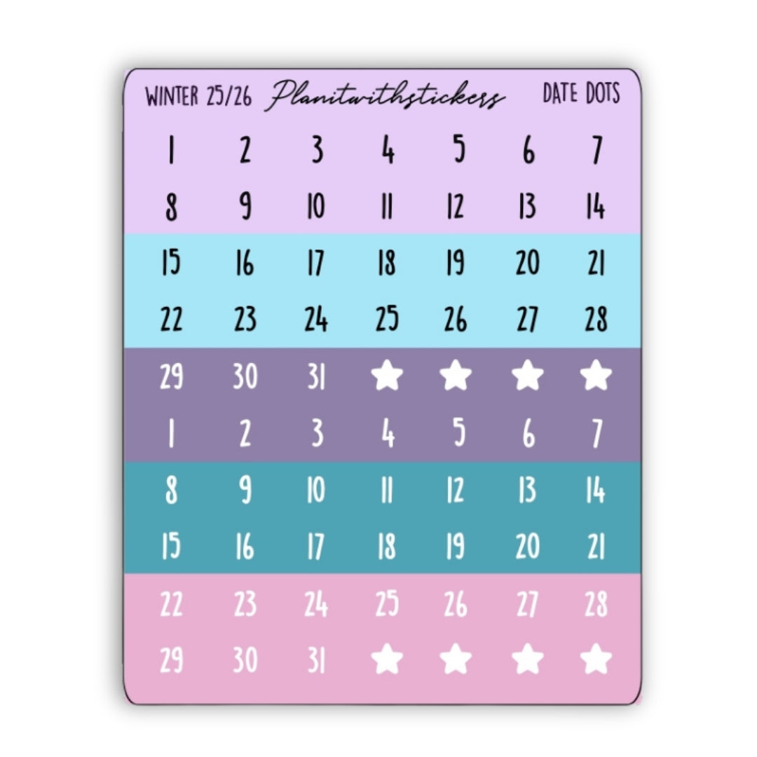 Date Dots - Winter 2025 Collection