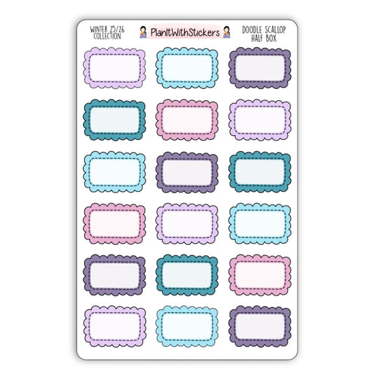 Doodle Scallop Half Box - Winter 2025