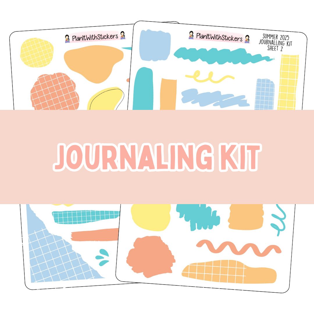 Bullet Journaling Kit - Summer 2025 Colours (2 sheets)