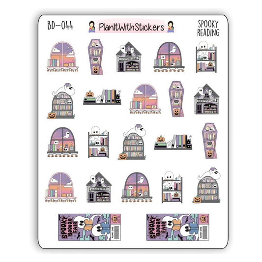 Spooky Bookish Deco Stickers