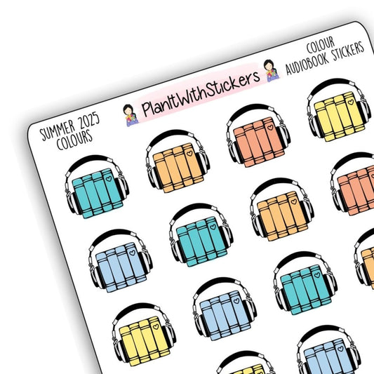Audiobook Icon Stickers – Summer 2025 Collection