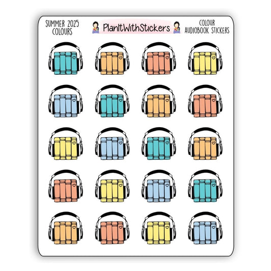 Audiobook Icon Stickers – Summer 2025 Collection