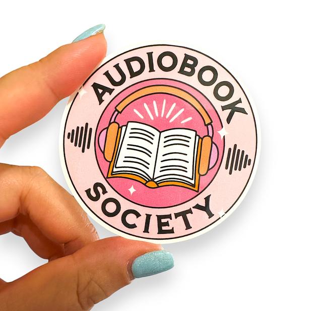 Audiobook Society Vinyl Glossy Finish Diecut