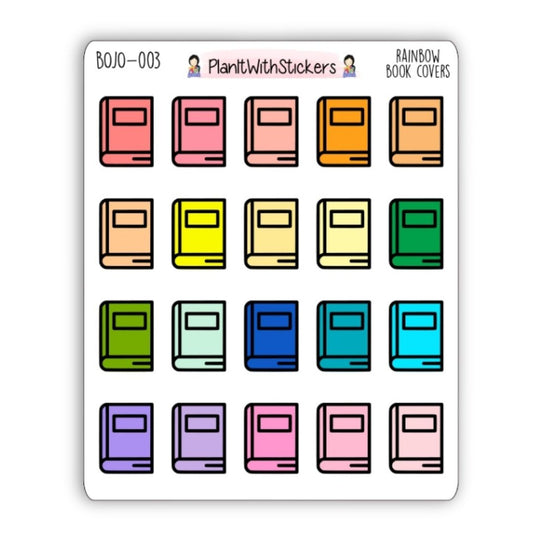 Rainbow Book Cover Icons
