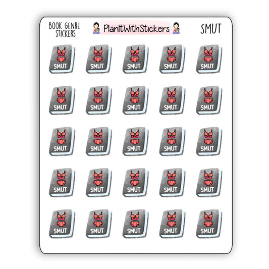Smut Book Genre Icon Sticker