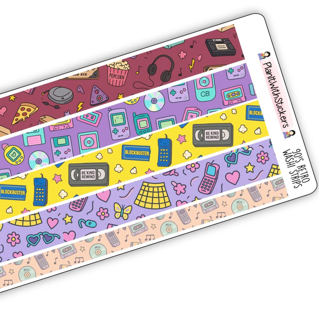 90's Retro *LIMITED EDITION* Sticker Collection - A La Carte (Day 1)