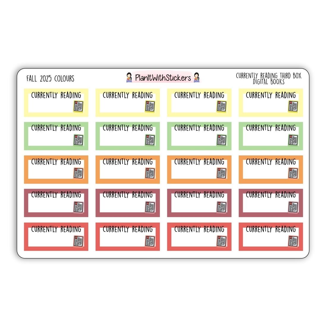 Currently Reading (Digital Book) Third Box- Fall Bookish Collection