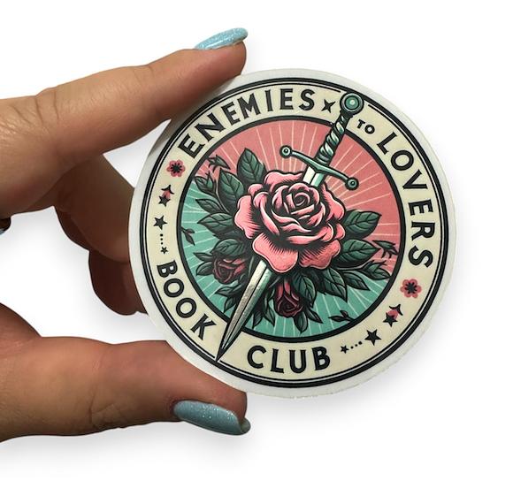 Enemies to Lovers Book Club Vinyl Holographic Finish Diecut