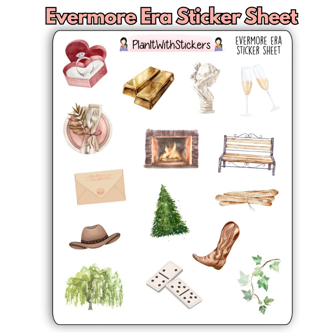 Eras Collection Deco Sticker Sheets (10 Eras Available)