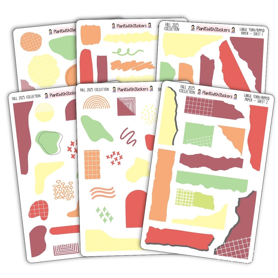 The Journaling Bundle - Fall 2025 Colours - 6 sheets