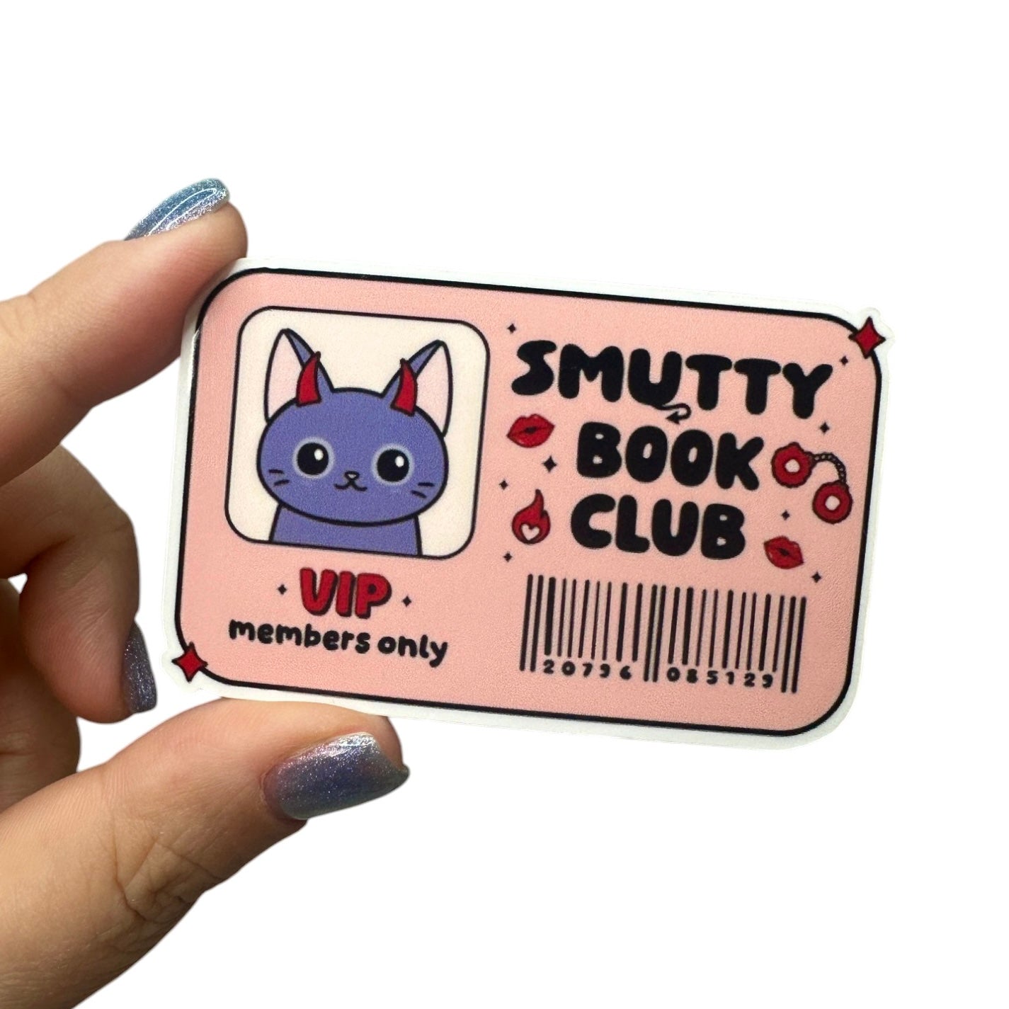 Smutty Book Club VIP Card Bookish Vinyl Diecut