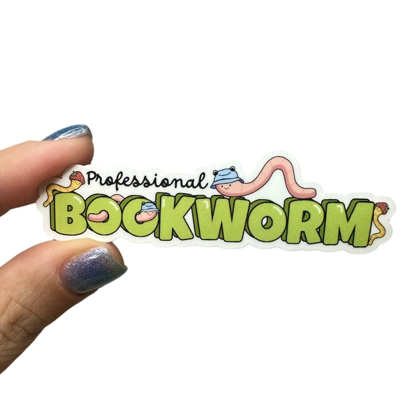 Professional Bookworm Bookish Vinyl Diecut