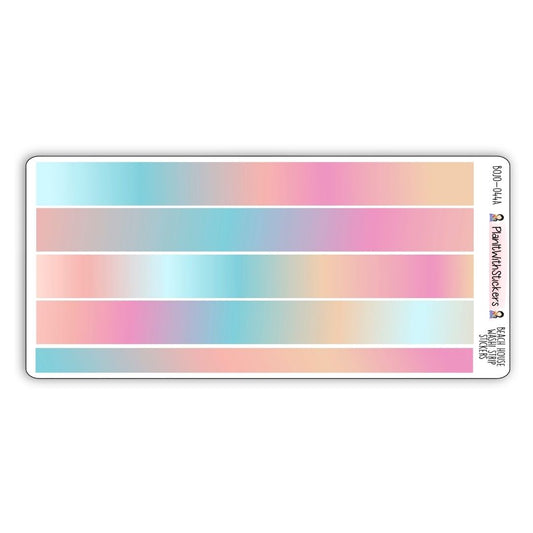 Summer Beach House Long Washi Strips (July Colours)