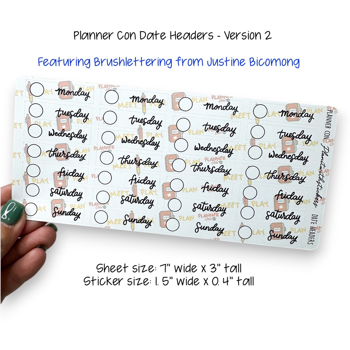 Planner Con, Eh! 2025 – Limited Edition Sticker Collection (Pre-Order)