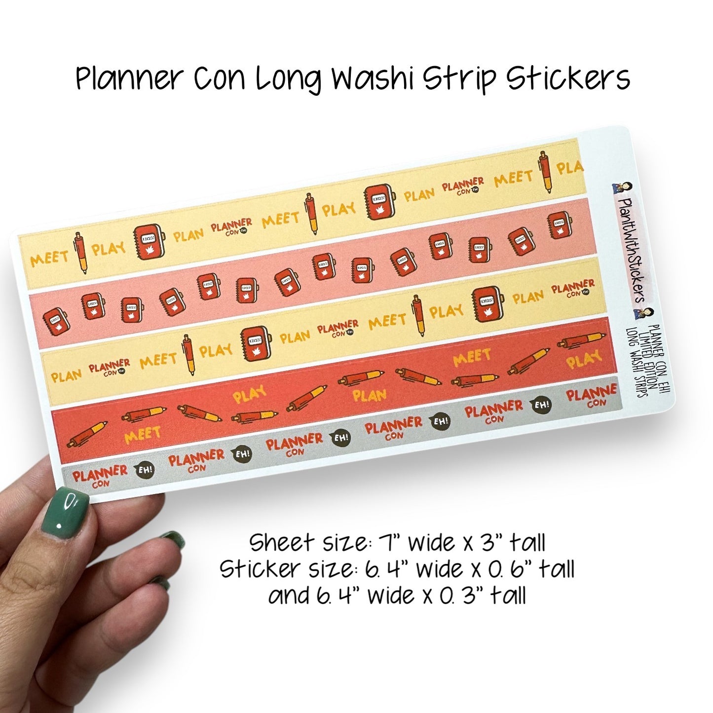Planner Con, Eh! 2025 – Limited Edition Sticker Collection (Pre-Order)