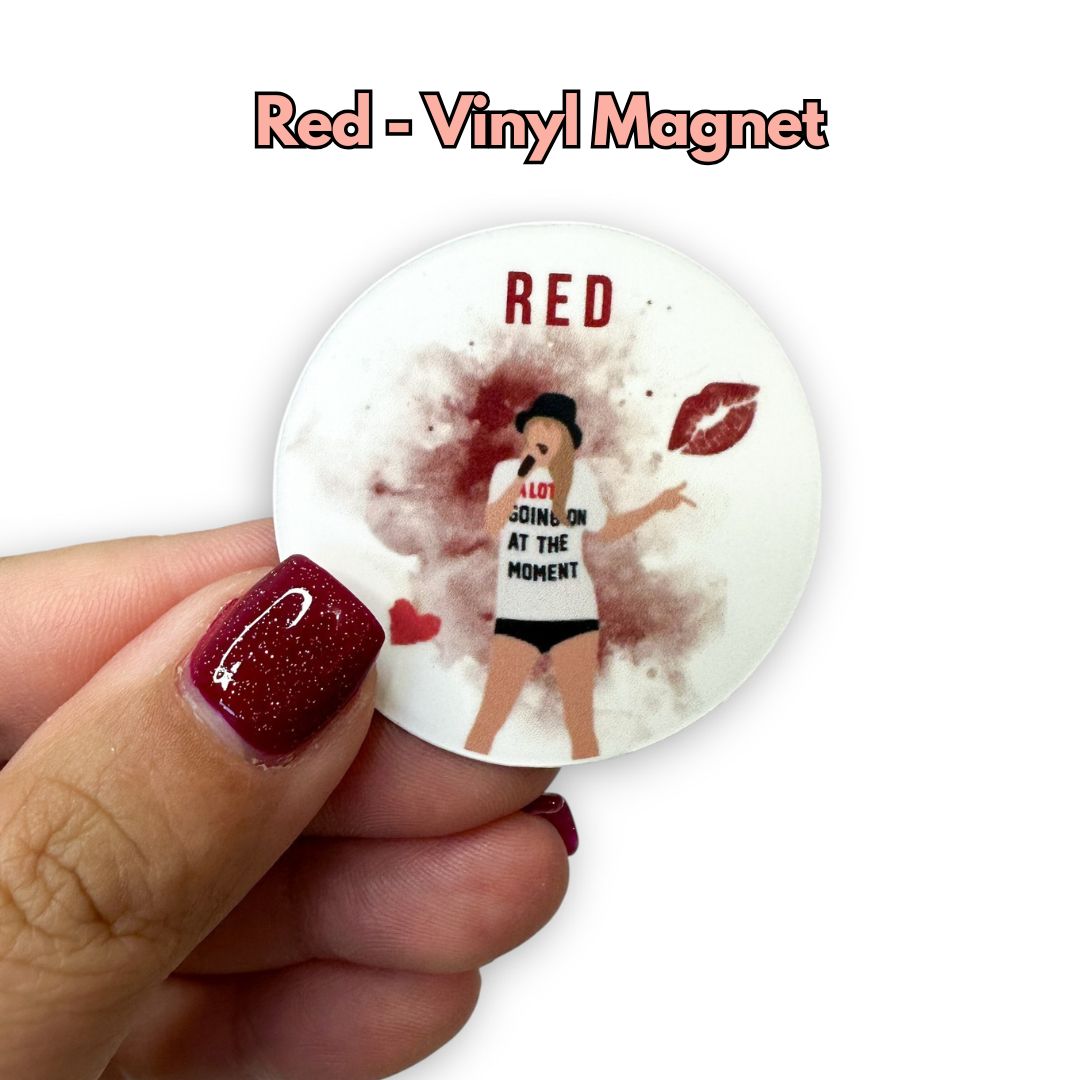 Eras Circle Vinyl Magnets - The Showgirl Collection (11 Eras Available)