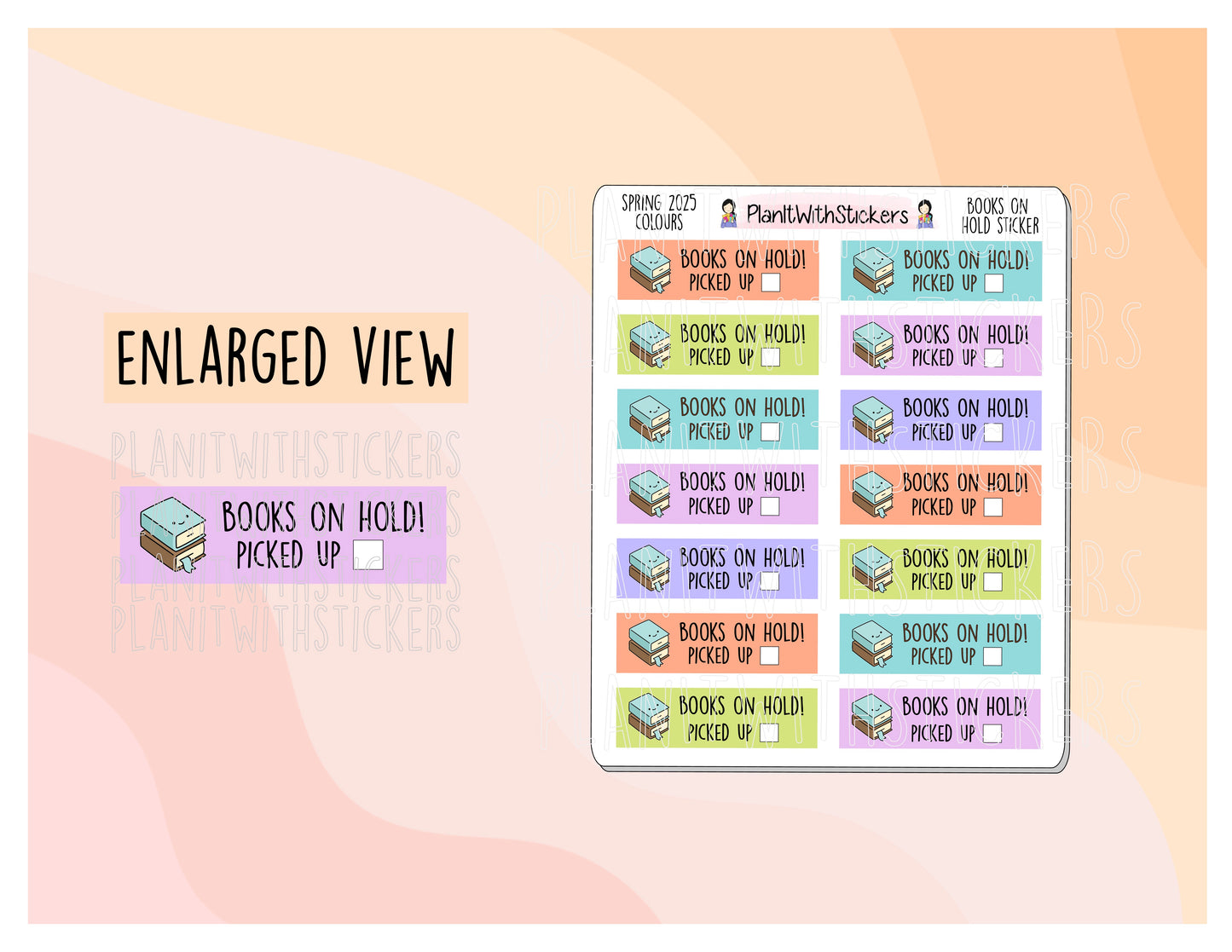 Library Books On Hold - Spring 2025 Colours