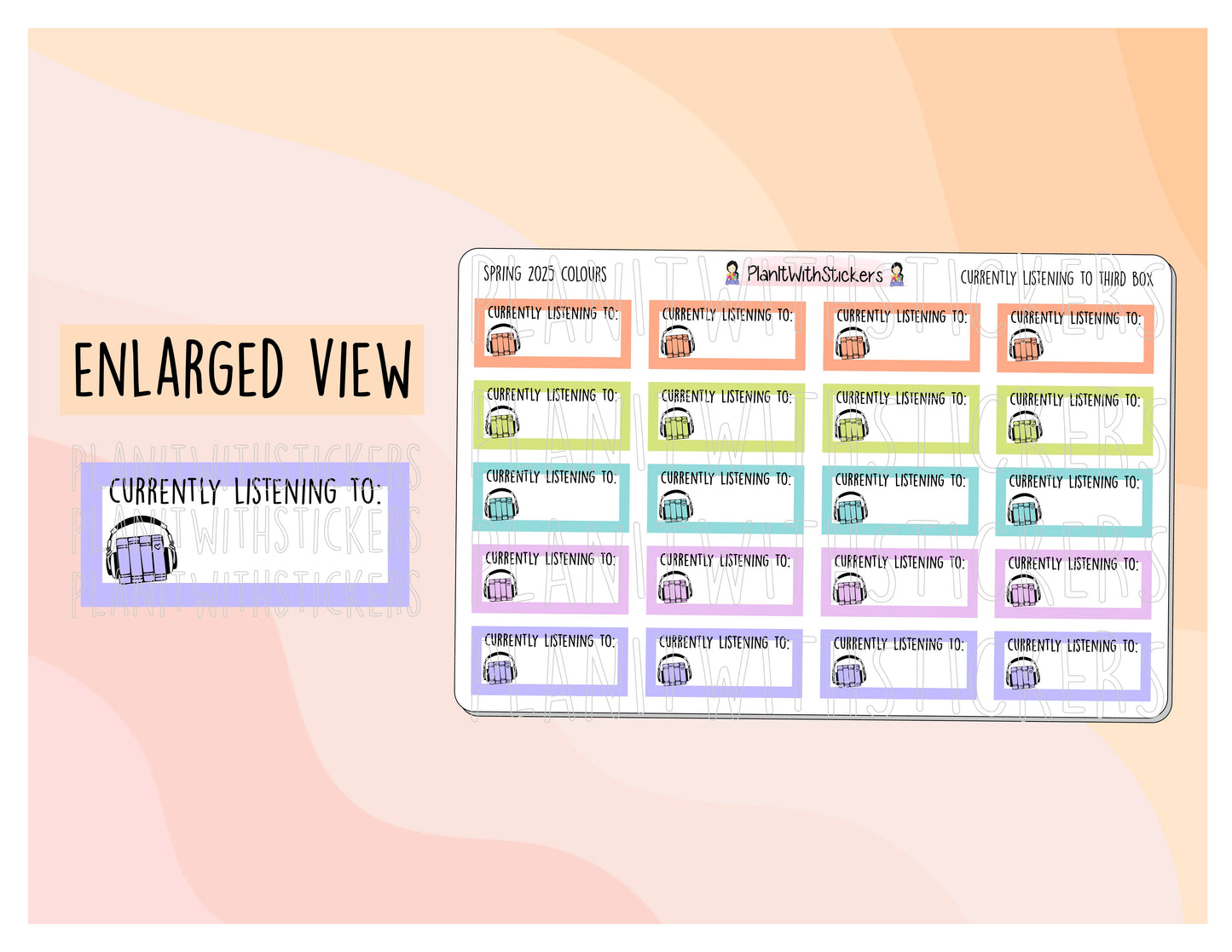 Currently Listening To - Audiobook Third Box- Spring 2025 Colours