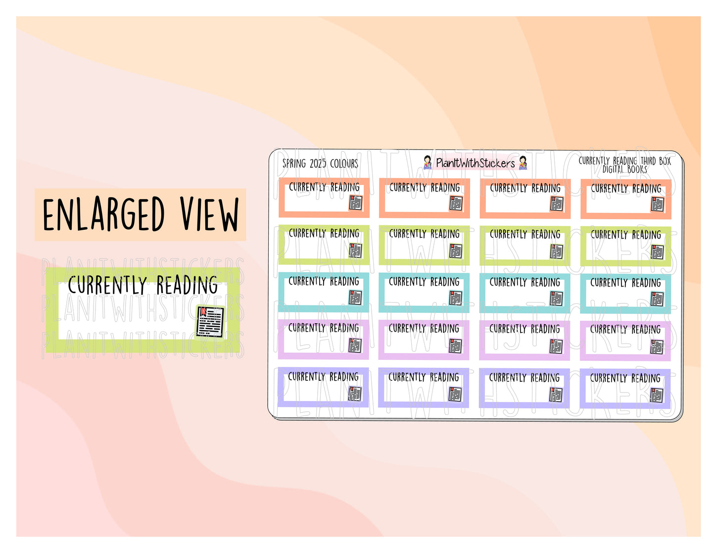 Currently Reading (Digital Book) Third Box- Spring 2025 Colours