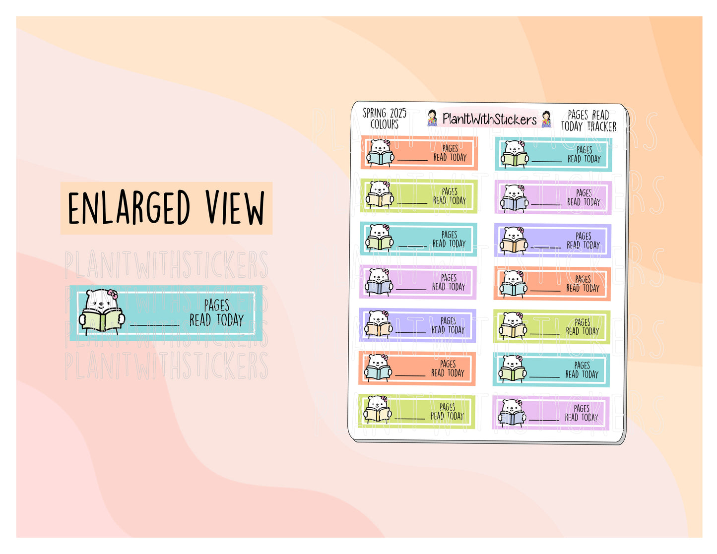 Pages Read Quarter Box - Spring 2025 Colours