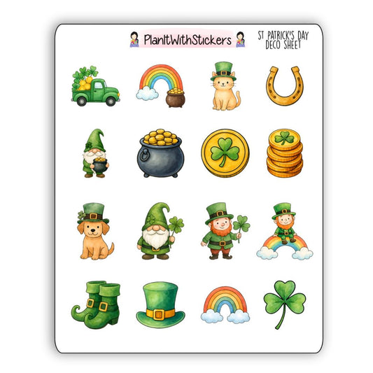 St. Patrick's Day Deco Stickers
