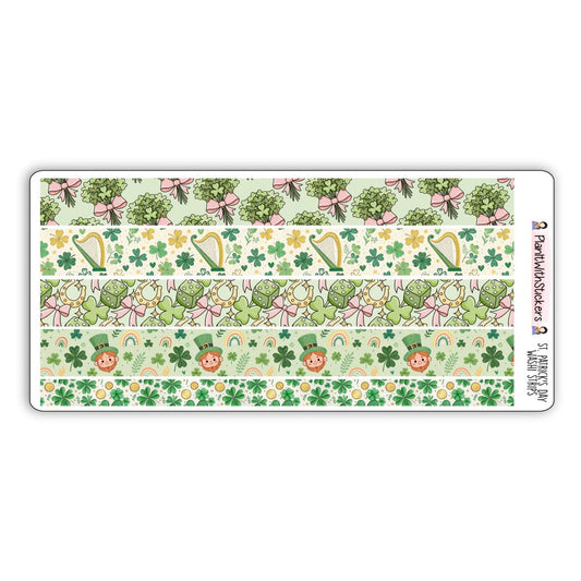 St. Patrick's Day Long Washi Strips
