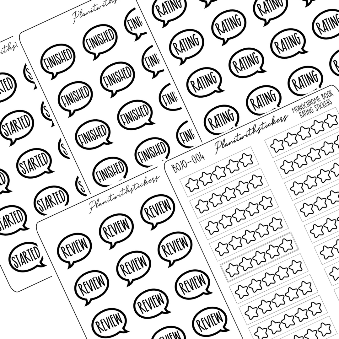 Book Journal Starter Stickers - Foiled - À La Carte (Part 1)