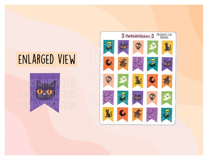 Halloween Flag Banners – PlanItWithStickers