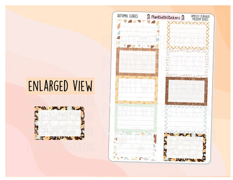 Autumn Leaves Freedom Boxes for Amplify Planner