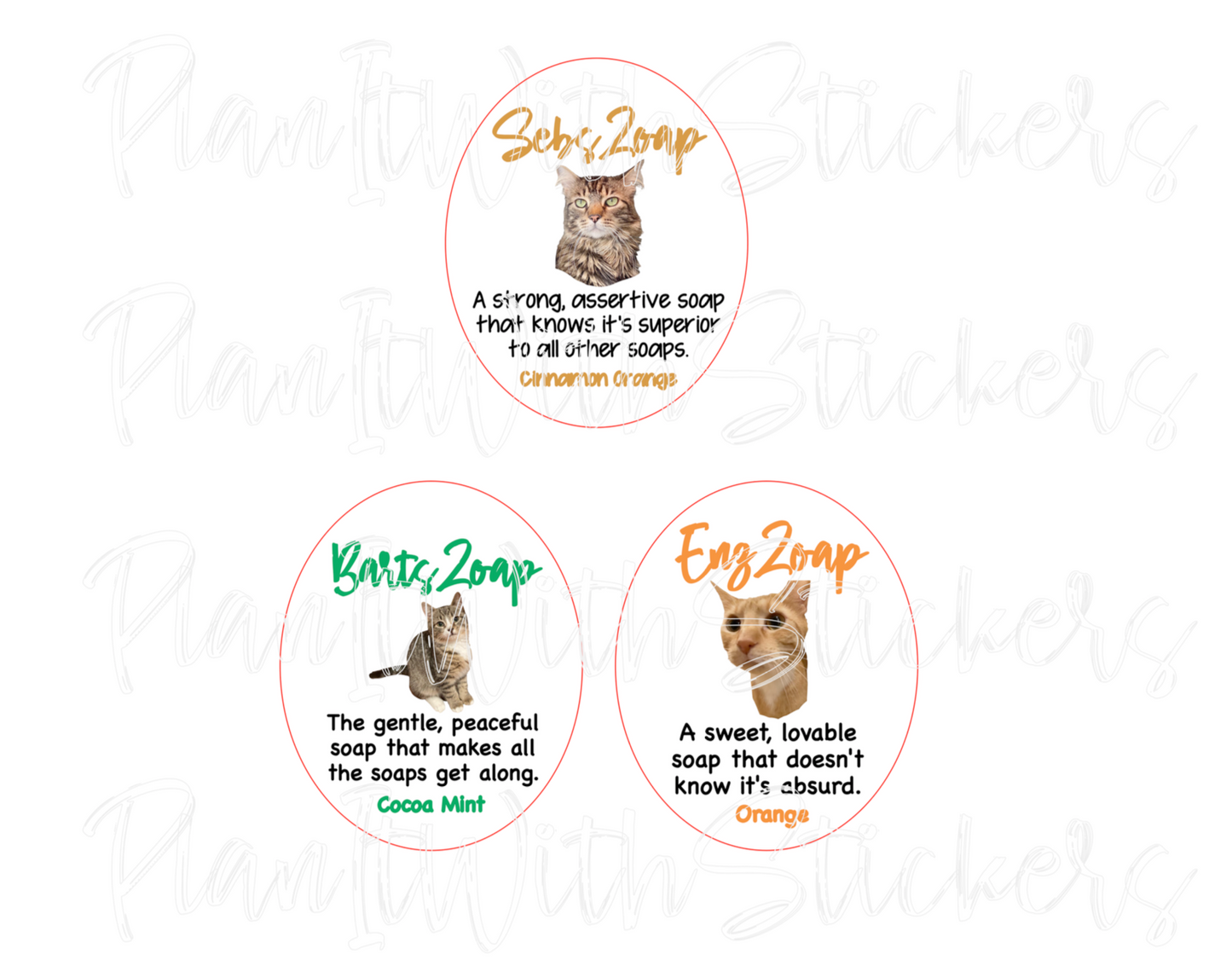 Custom Order Wedding Stickers for Beth