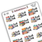 Book Club Meeting Bookish Icon Sticker