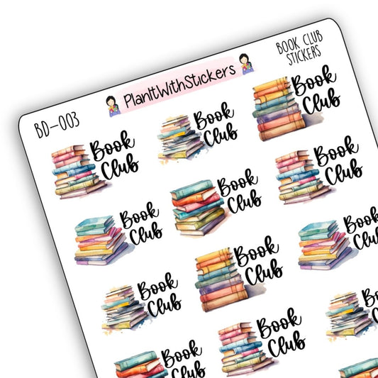 Book Club Meeting Bookish Icon Sticker