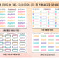 a printable planner sticker for planner stickers