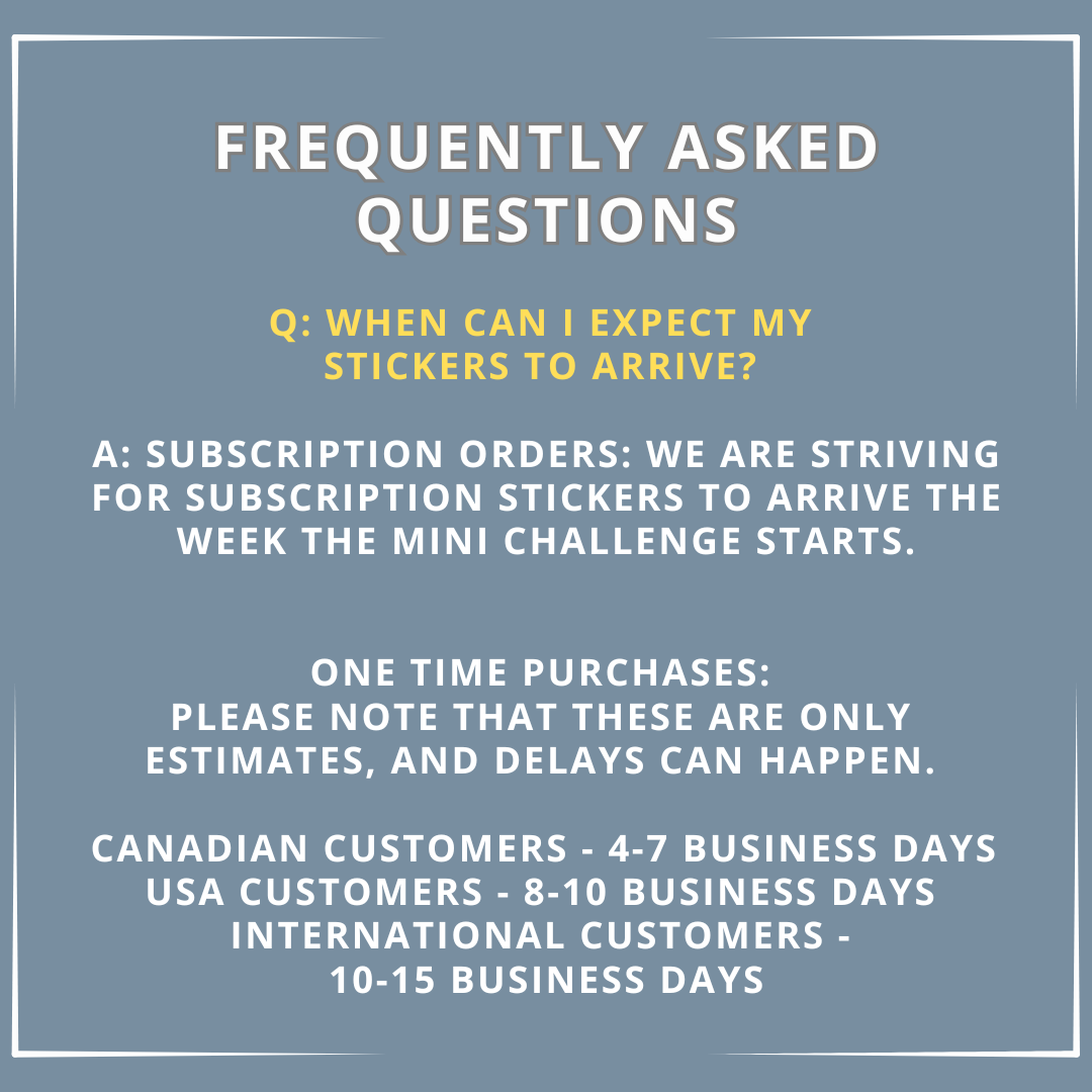 The 52 Book Club Mini Challenge Sticker Subscription - February Mini Challenge