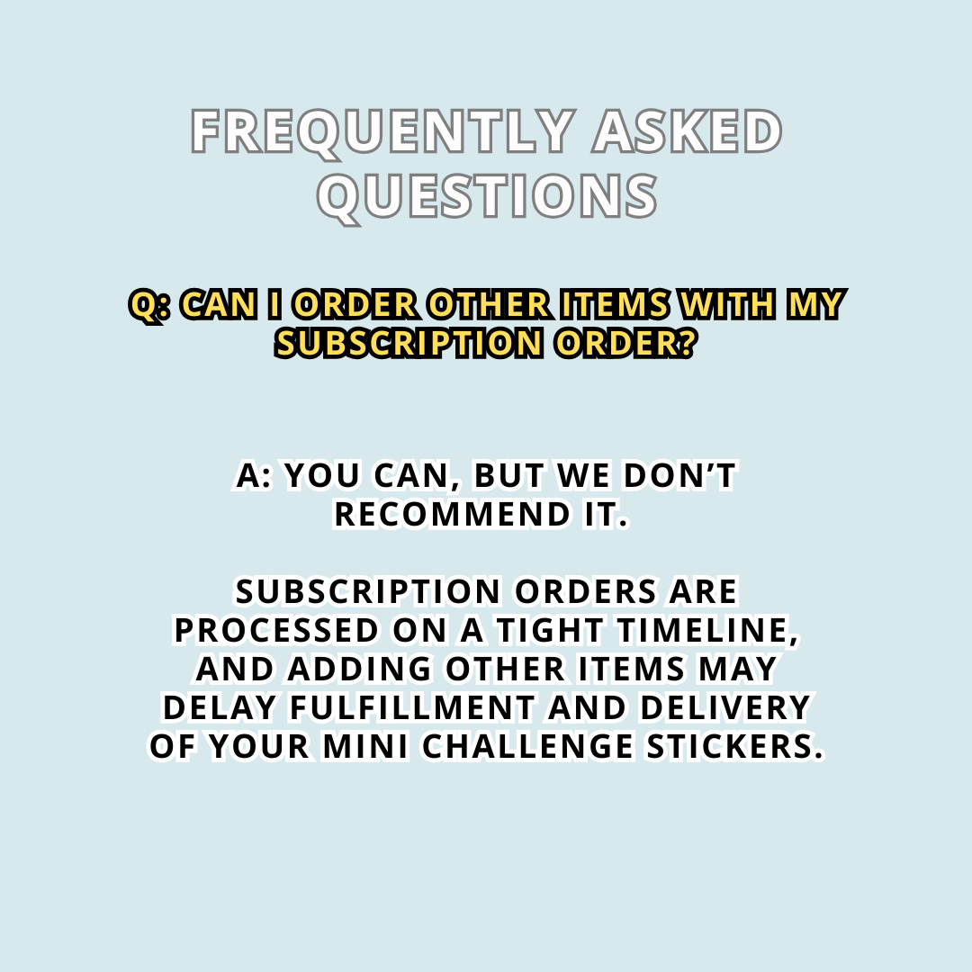 The 52 Book Club Mini Challenge Sticker Subscription - September