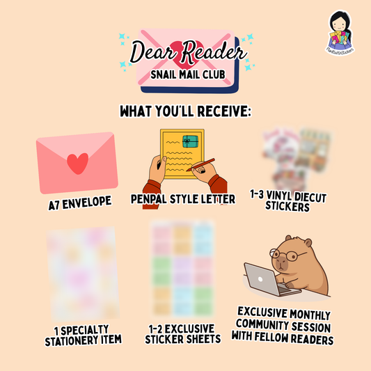 Dear Reader Monthly Snail Mail Club | Free Shipping (September)