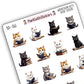 Watercolour Kitty Book Deco Stickers
