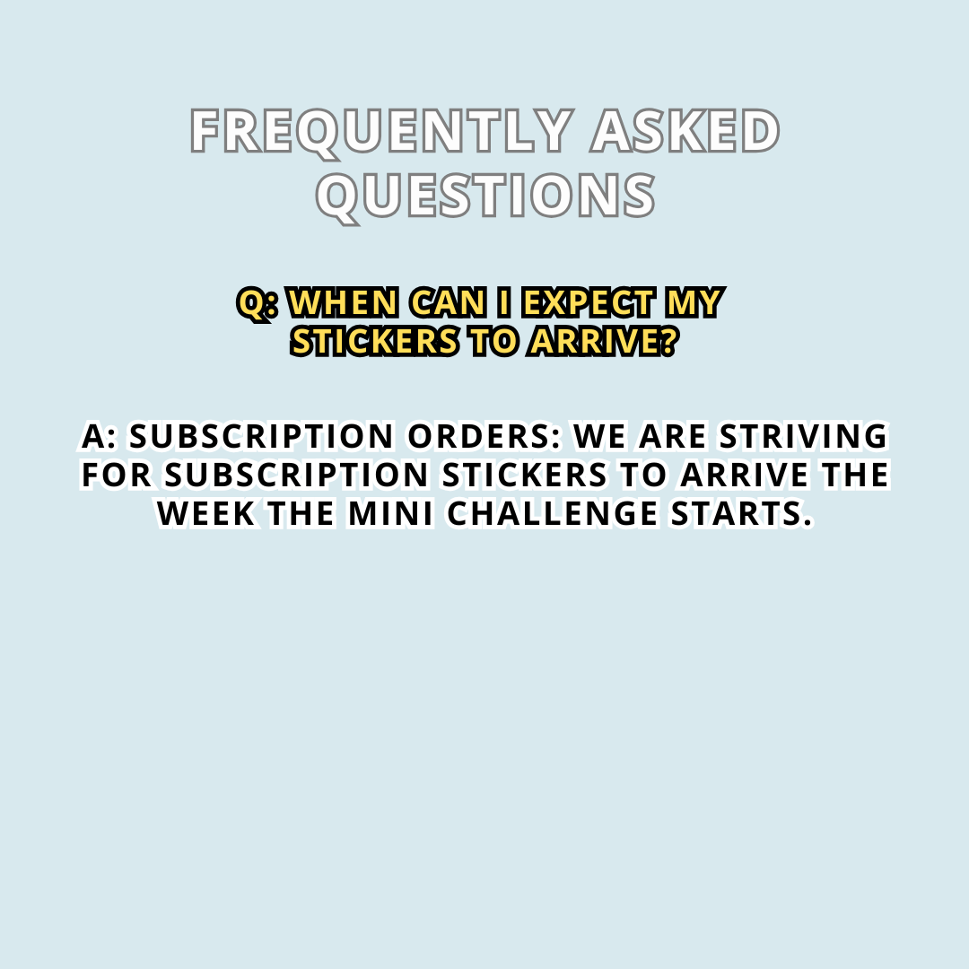 The 52 Book Club Mini Challenge Sticker Subscription - September