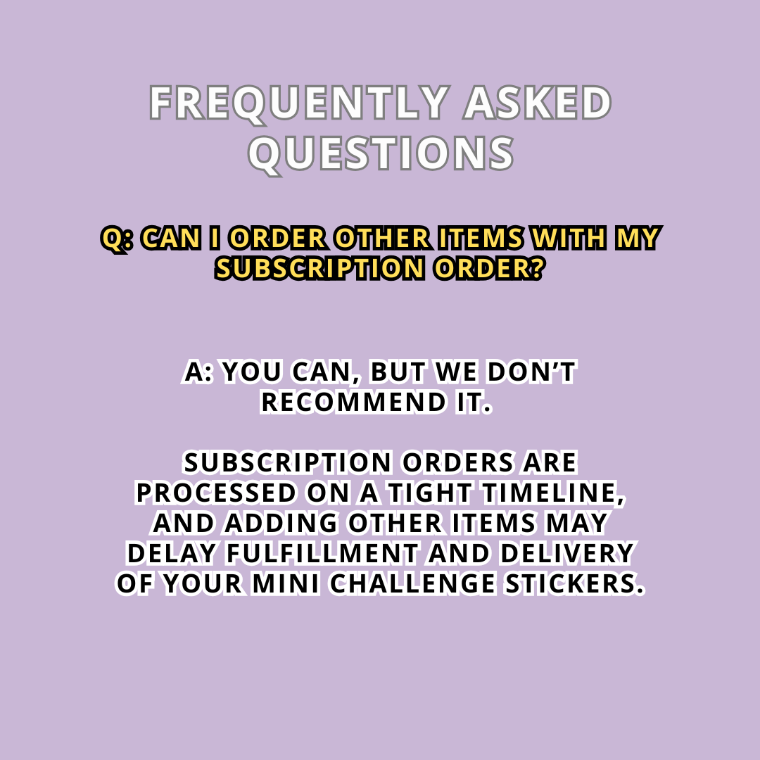 The 52 Book Club Mini Challenge Sticker Subscription - May Mini Challenge