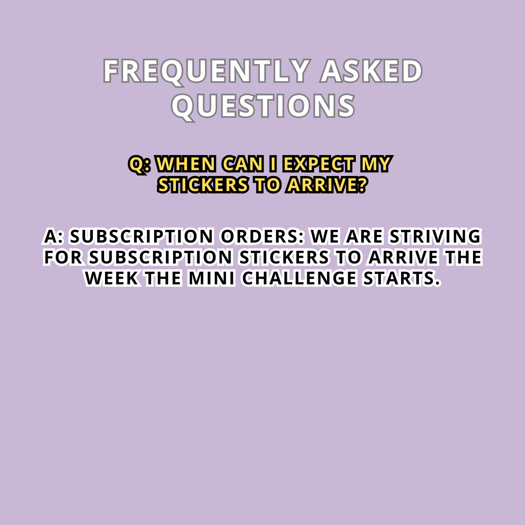 The 52 Book Club Mini Challenge Sticker Subscription - May Mini Challenge