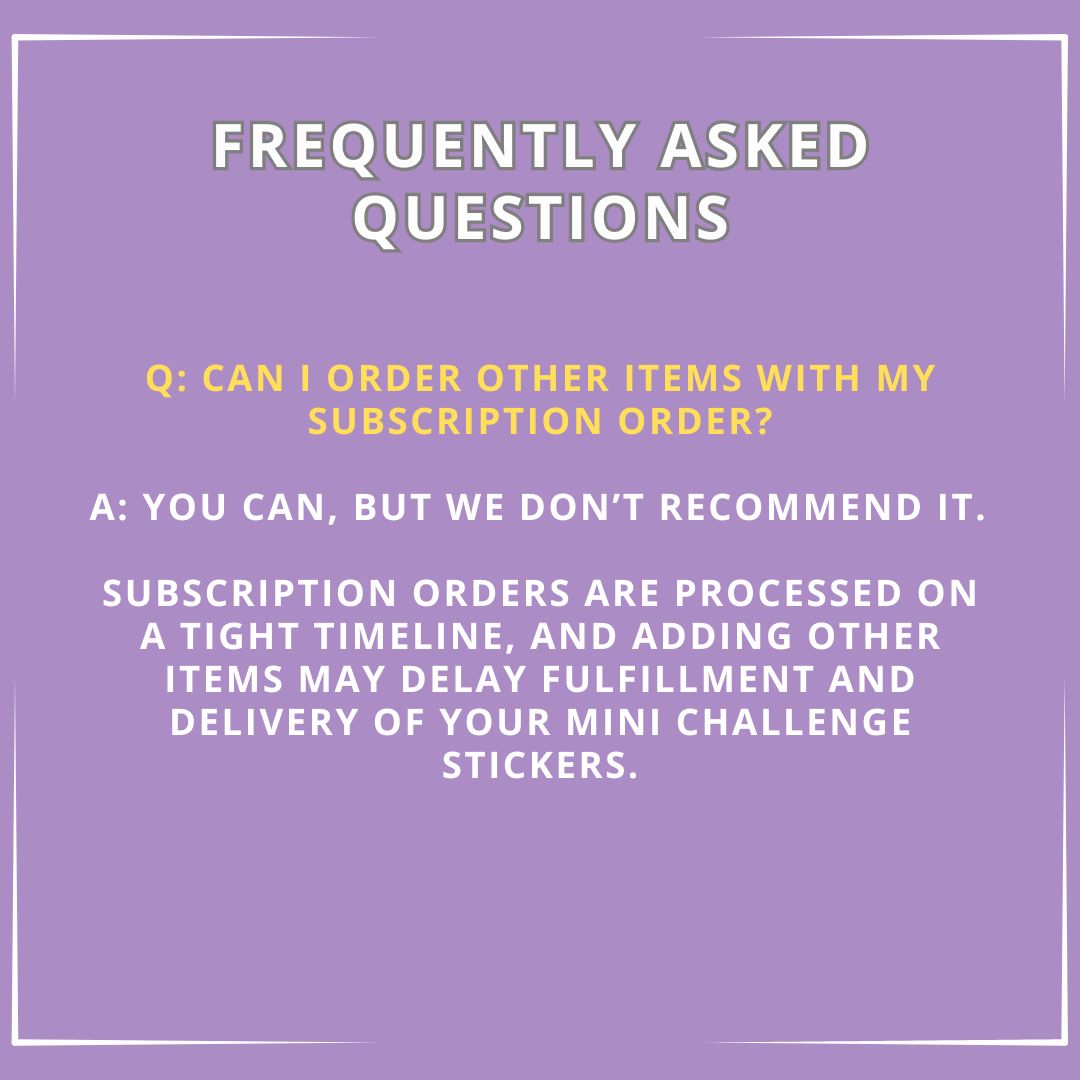 The 52 Book Club Mini Challenge Sticker Subscription - March Mini Challenge